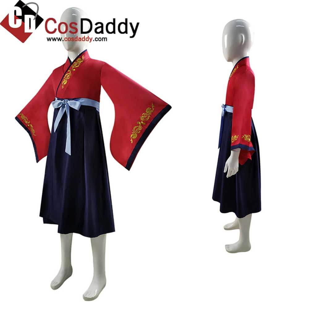 2020 Kids Hua Mulan Costume Disney Princess Girls Dress Cosplay
